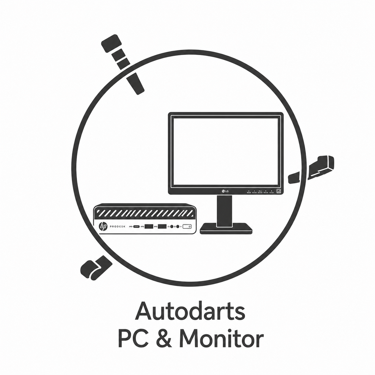 Autodarts PC & Monitor