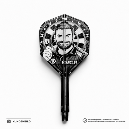3er Set Target K-Flex | 4-Seiten Gravur (Text, Logo, Motiv)