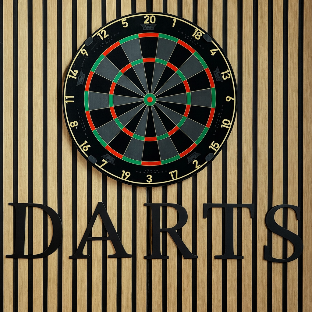 Darts Schriftzug | 3D Wanddeko