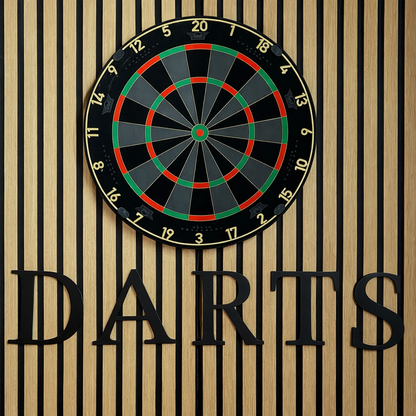 Darts Schriftzug | 3D Wanddeko