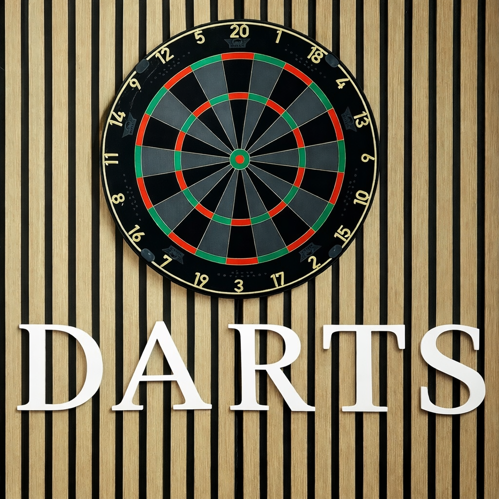 Darts Schriftzug | 3D Wanddeko