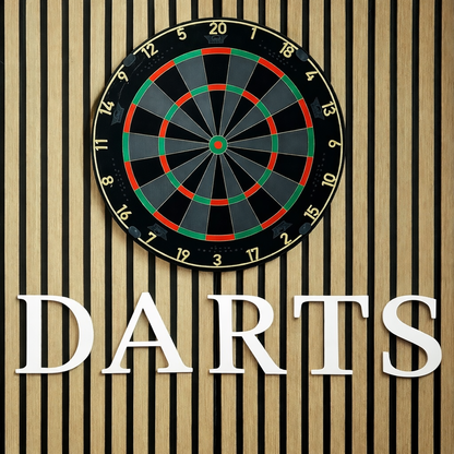 Darts Schriftzug | 3D Wanddeko