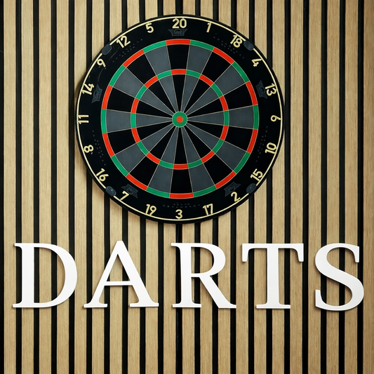 Darts Schriftzug | 3D Wanddeko