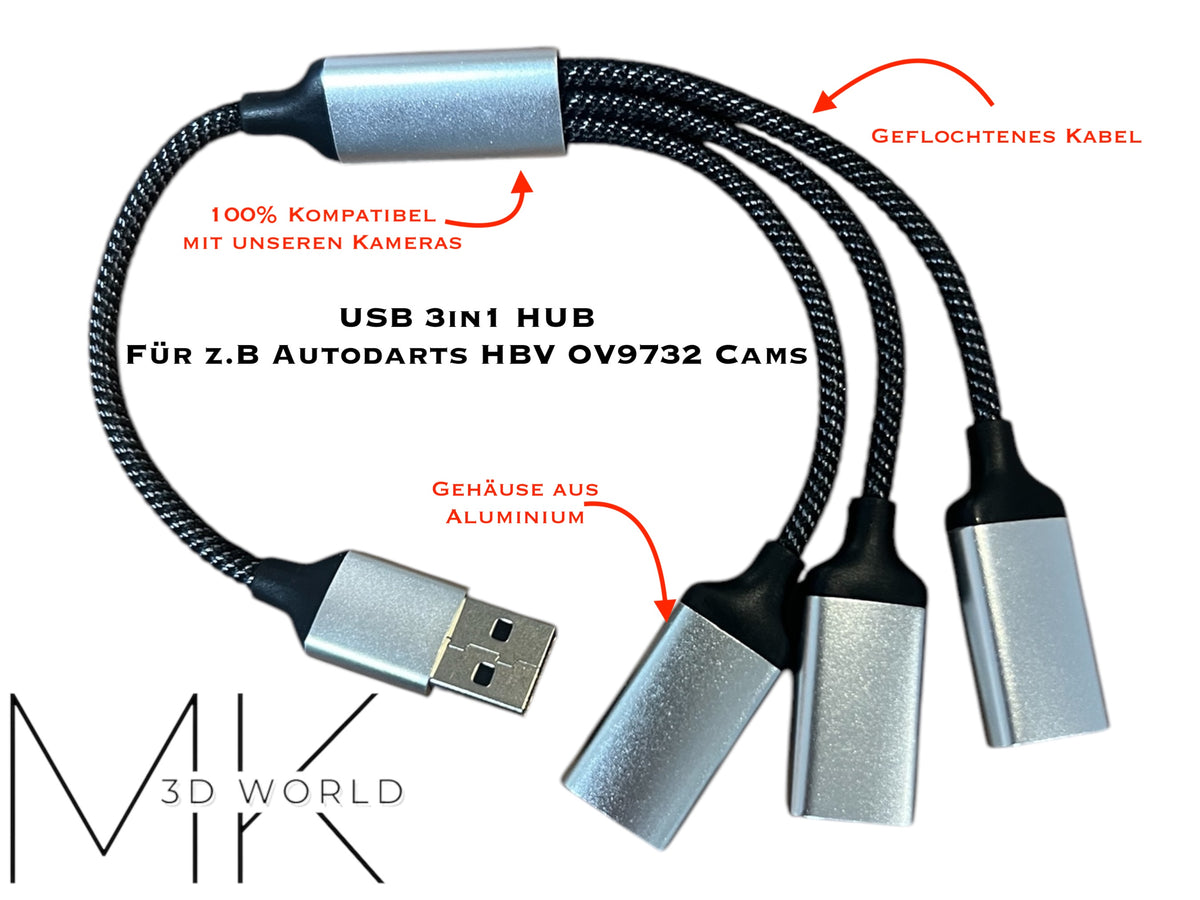 UBS 3in1 HUB für Autodarts Kameras