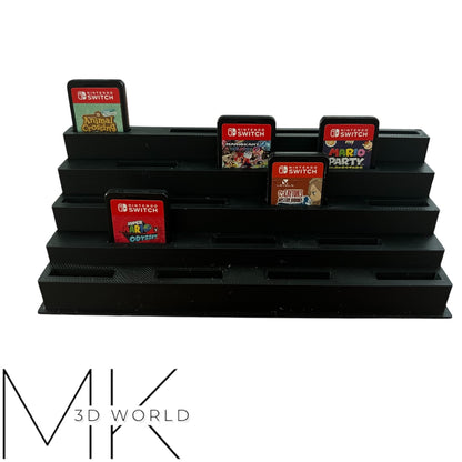 Spielehalter für 18 Nintendo Switch Spiele – Kompatibel mit Switch & Switch 2 Modulen