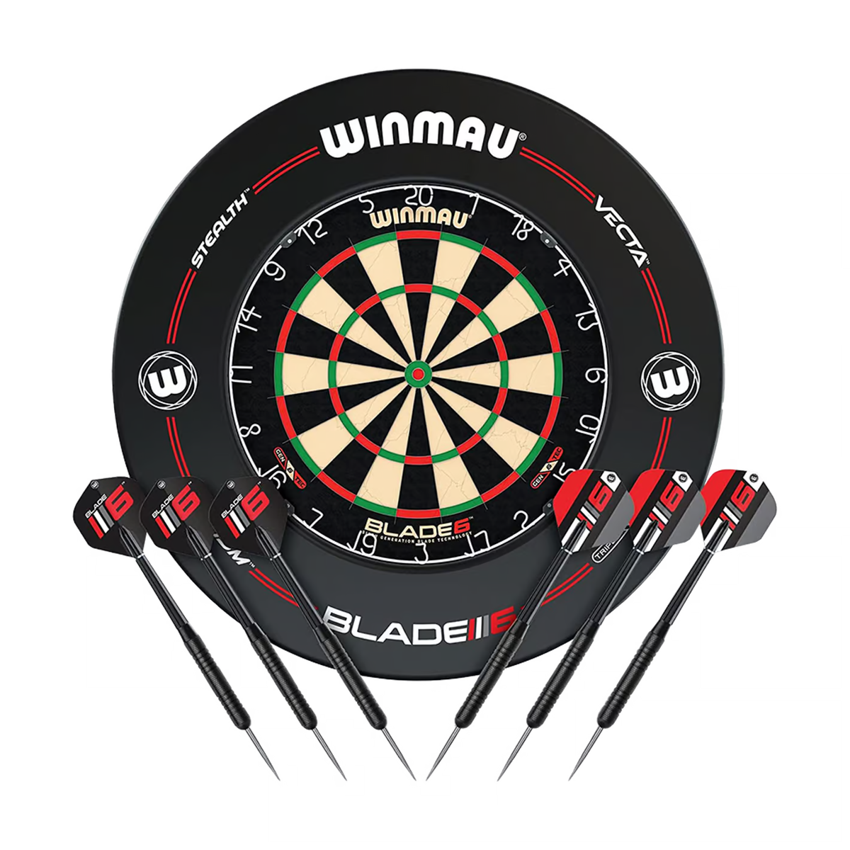 Winmau Blade 6 Set mit 2 Sets Darts und Blade 6 Surround