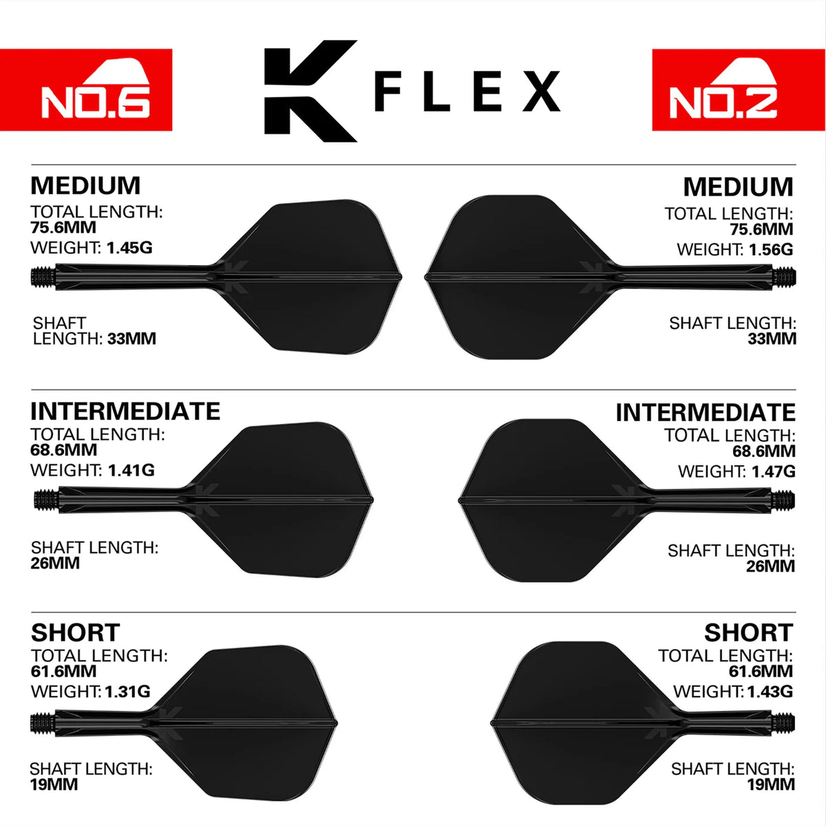 3er Set Target K-Flex | 4-Seiten Gravur (Text, Logo, Motiv)